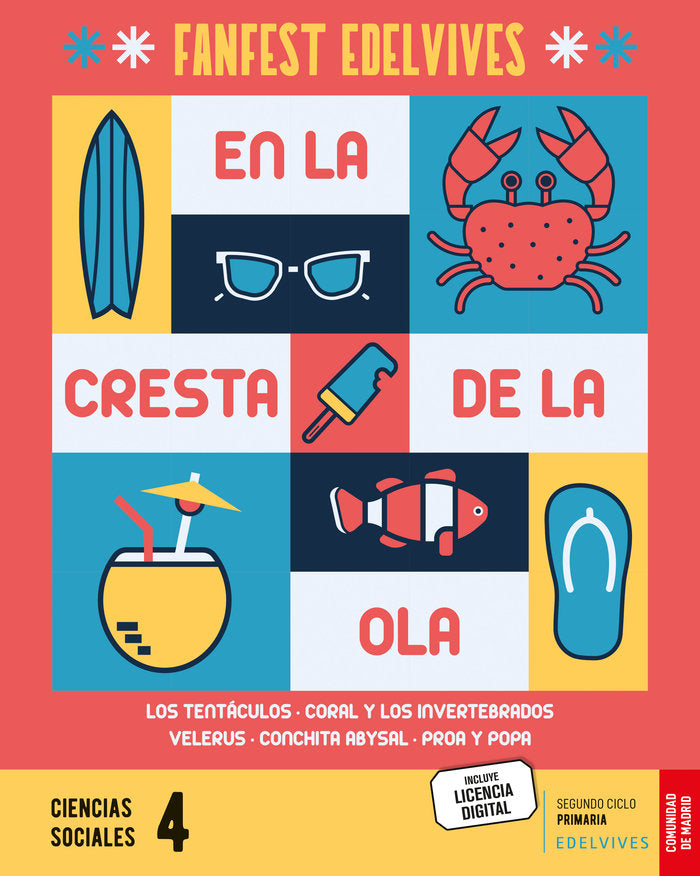 Proyecto: FanFest. Ciencias Sociales 4 [Comunidad de Madrid] | Área de Proyectos Educativos de Primaria Edelvives | 9788414045800 (Edelvives) Imagen principal del producto