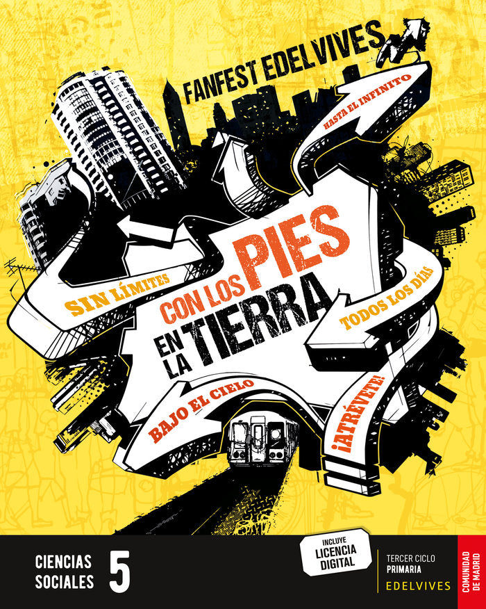 Proyecto: FanFest. Ciencias Sociales 5 [Comunidad de Madrid] | Área de Proyectos Educativos de Primaria Edelvives | 9788414045831 (Edelvives) Imagen principal del producto