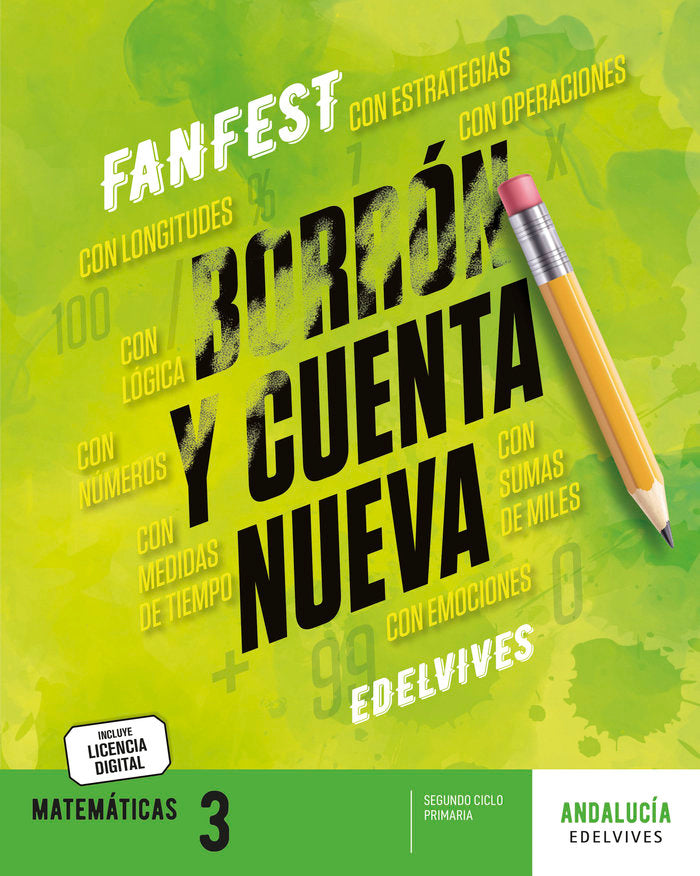 Proyecto: FanFest - Matemáticas 3 [Andalucía] | Área de Proyectos Educativos de Primaria Edelvives | 9788414048511 (Edelvives)