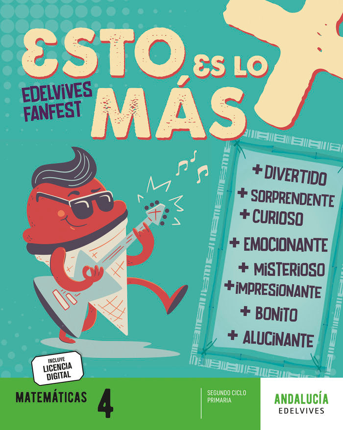 Proyecto: FanFest - Matemáticas 4 [Andalucía] | Área de Proyectos Educativos de Primaria Edelvives | 9788414048559 (Edelvives)