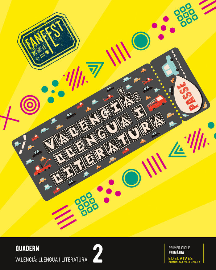 Quadern Llengua 2º EP C, Val 23 Fanfest (Edelvives) - 9788414049105