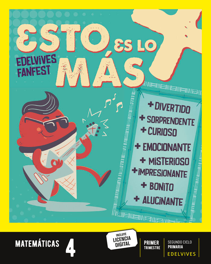 Proyecto: FanFest - Matemáticas 4. Trimestres [Castilla y León - Galicia] | Área de Proyectos Educativos de Primaria Edelvives | 9788414050033 (Edelvives)