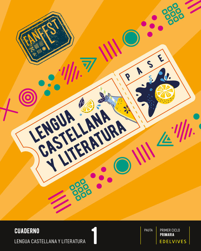 CUADERNO LENGUA 1oEP PAUTA ANDALUCIA 23 FANFEST | AA,VV | 9788414052204 (Edelvives) Imagen principal del producto