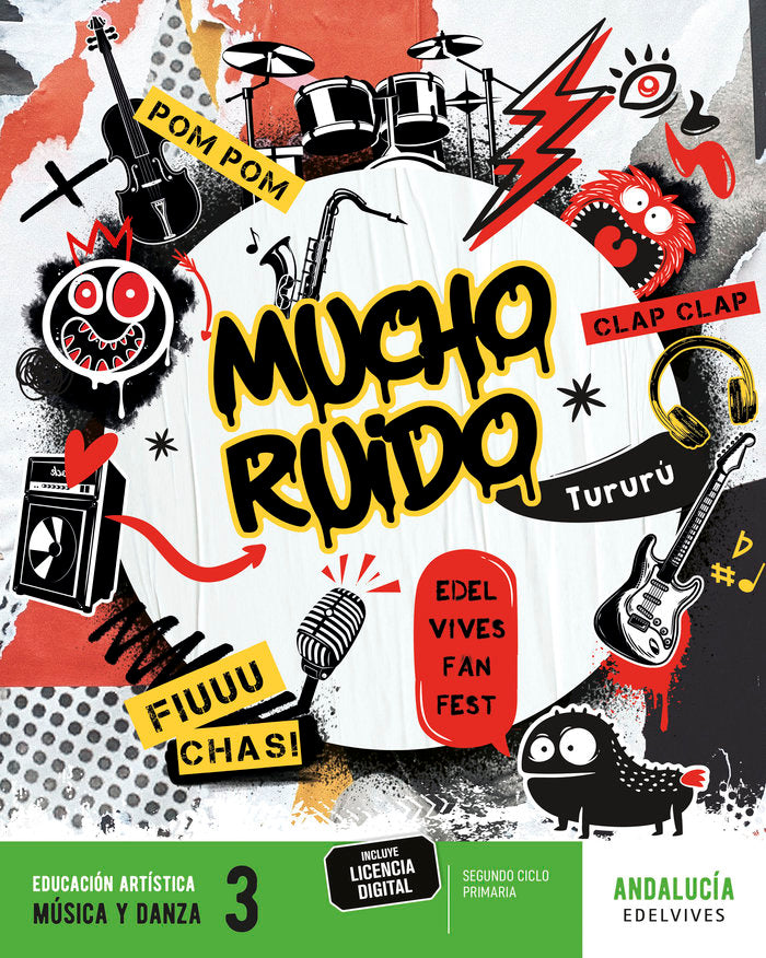 Proyecto: FanFest. Música y danza 3 [Andalucía] | Varios autores | 9788414052273 (Edelvives) Imagen principal del producto