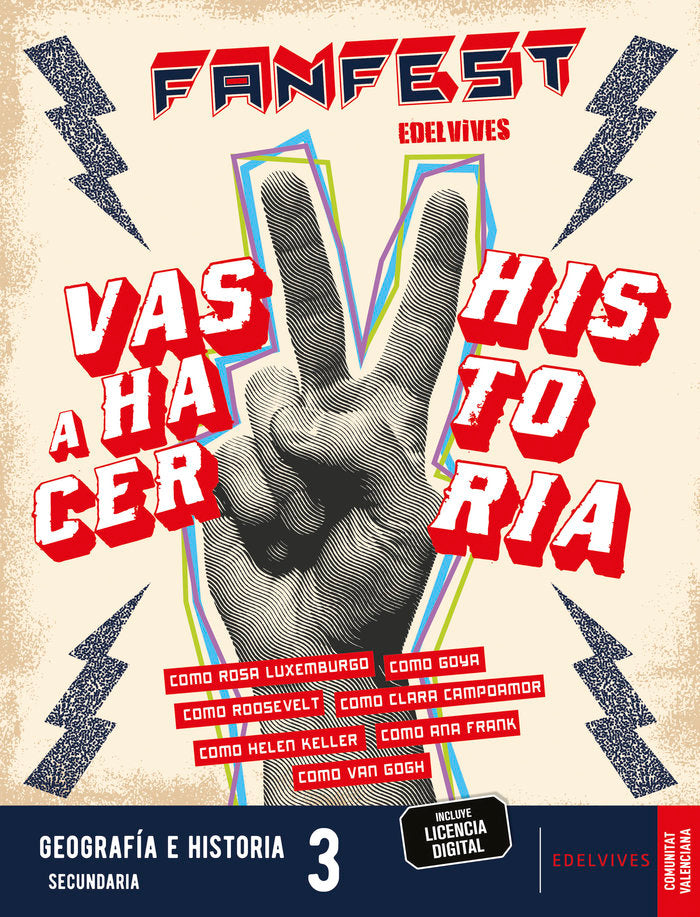 Proyecto: FanFest - Geografía e Historia 3ºESO [Comunitat Valenciana] | Área de Proyectos Educativos de Secundaria Edelvives | 9788414052716 (EDELVIVES)