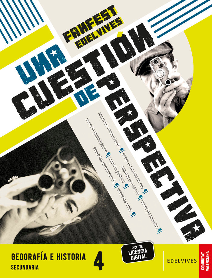 Proyecto: FanFest - Geografía e Historia 4ºESO [Comunitat Valenciana] | Área de Proyectos Educativos de Secundaria Edelvives | 9788414052754 (EDELVIVES) Imagen principal del producto