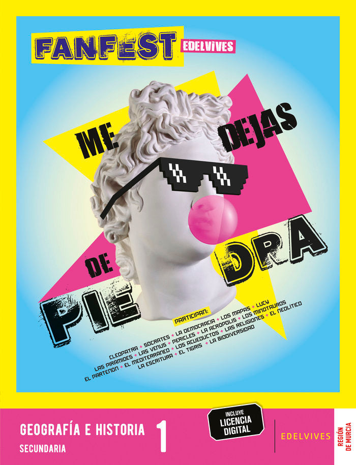 Proyecto: FanFest - Geografía e Historia 1ºESO [Murcia] | Área de Proyectos Educativos de Secundaria Edelvives | 9788414059920 (EDELVIVES) Imagen principal del producto