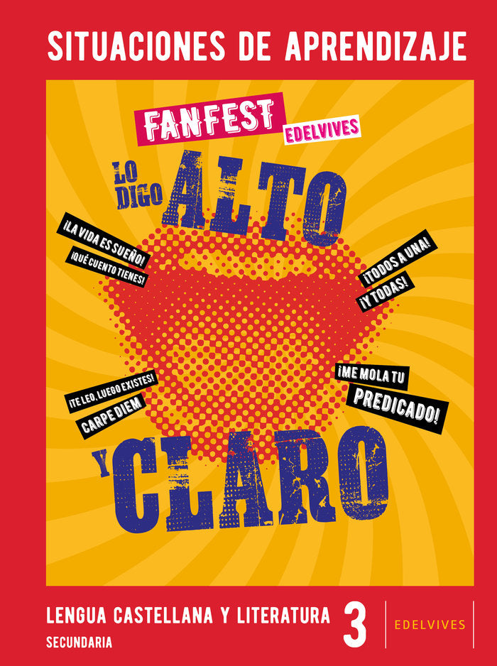 Proyecto: FanFest - Lengua Castellana y Literatura 3ºESO. Situaciones de aprendizaje | Área de Proyectos Educativos de Secundaria Edelvives | 9788414060131 (EDELVIVES)