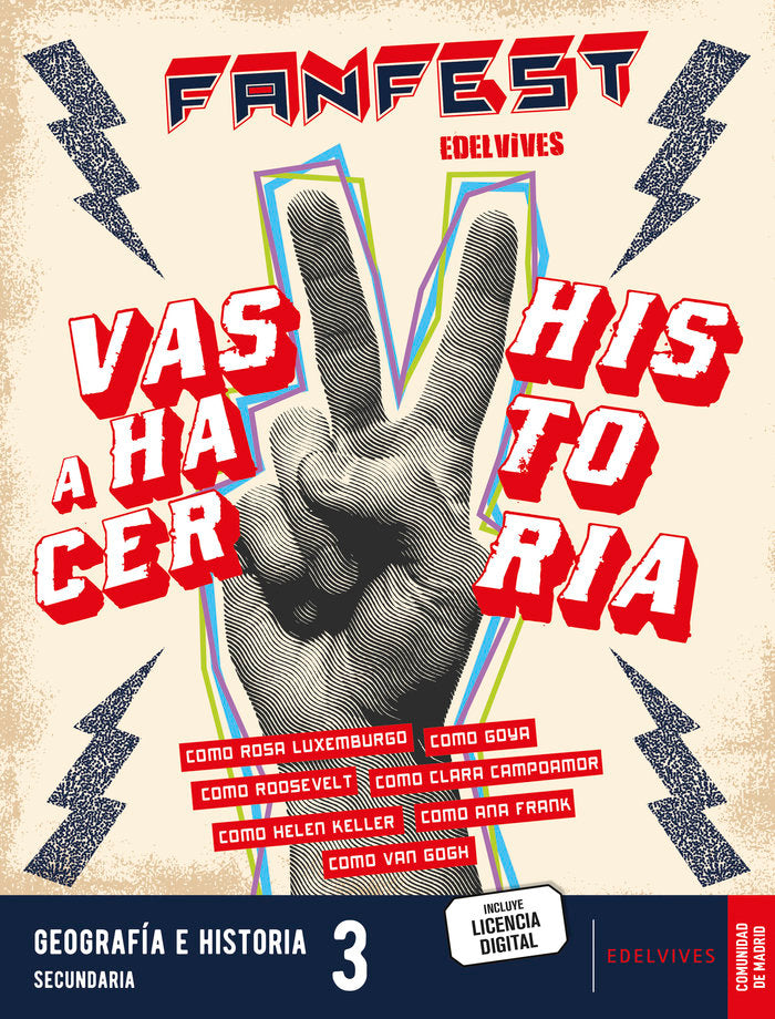 Proyecto: FanFest - Geografía e Historia 3ºESO [Madrid] | Área de Proyectos Educativos de Secundaria Edelvives | 9788414060377 (EDELVIVES)