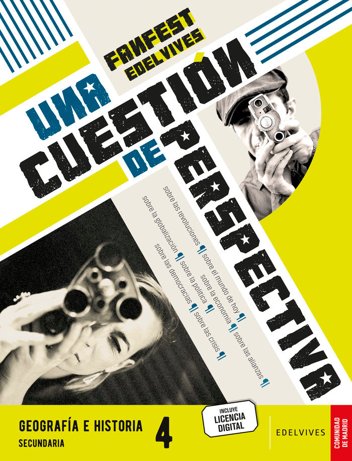 Proyecto: FanFest - Geografía e Historia 4ºESO [Madrid] | Área de Proyectos Educativos de Secundaria Edelvives | 9788414060407 (EDELVIVES) Imagen principal del producto