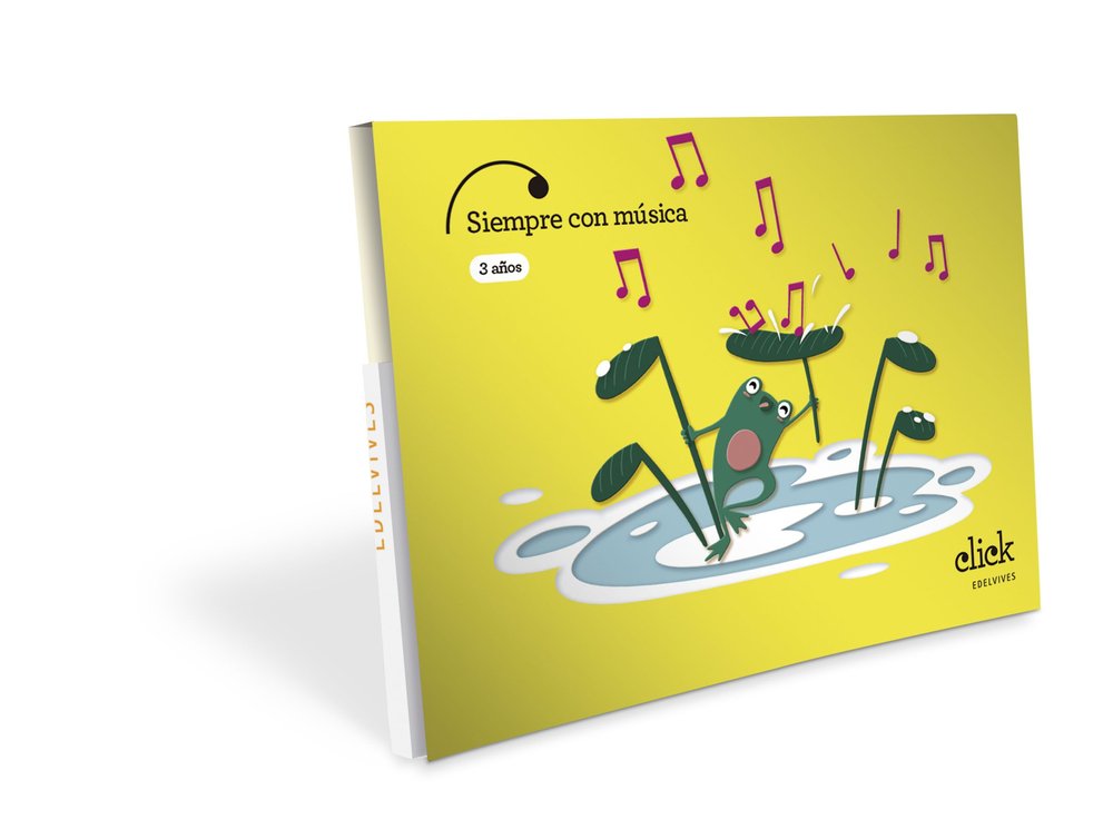 MUSICA 3AÑOS EI 25 CLICK | Varios Autores | 9788414063538 (Edelvives)