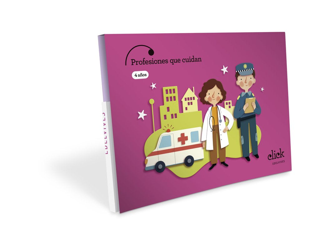 PROFESIONES SERVICIO PUBLICO 4AÑOS EI 25 CLICK | AA,VV | 9788414063613 (Edelvives)
