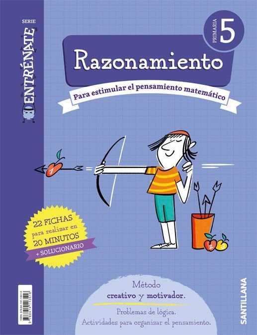 CUADERNO RAZONAMIENTO SERIE ENTRENATE 5 PRIMARIA | Varios autores | 9788414113516 (Santillana) Imagen principal del producto