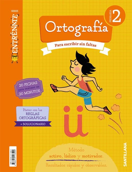 CUADERNO ORTOGRAFIA 2º de Primaria ENTRENATE 18 | AA,VV | 9788414113592 (Santillana) Imagen principal del producto