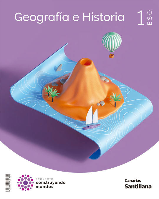 GEOGRAFIA E HISTORIA 1ºESO CONSTRUYENDO MUNDOS | Varios autores | 9788414120736 (SANTILLANA) Imagen principal del producto