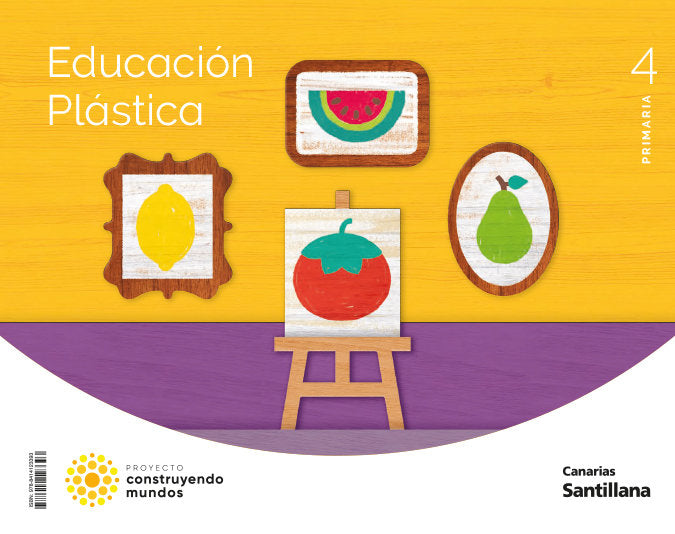 Plastica 4º EP Canarias 23 Construyendo Mundos (Santillana) - 9788414123393