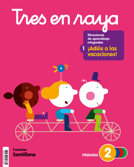 Tres en Raya 2º EP 1º Trim Canarias 23 Tres en Raya (Santillana) - 9788414123454