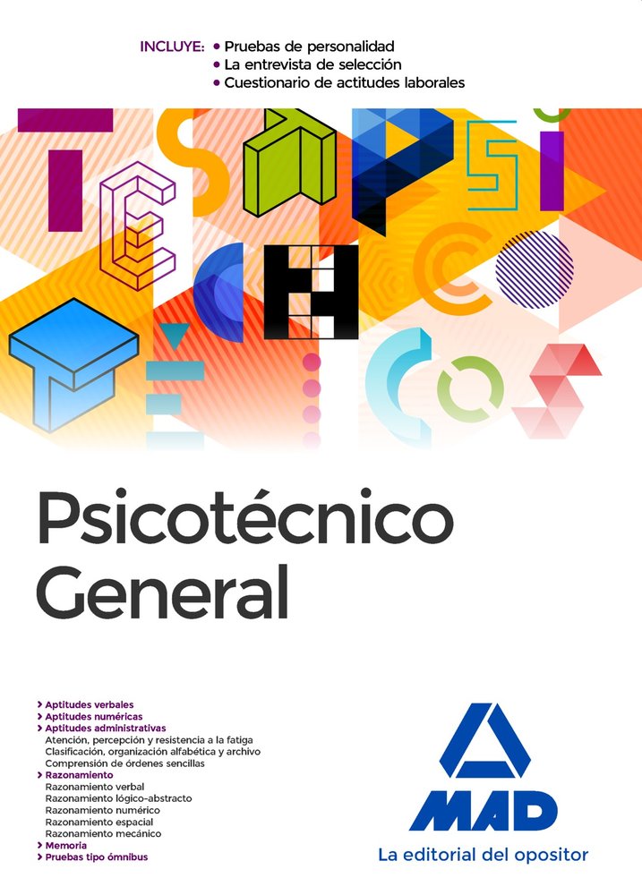 PSICOTECNICO GENERAL | AA,VV, | MAD | 9788414201114 Imagen principal del producto