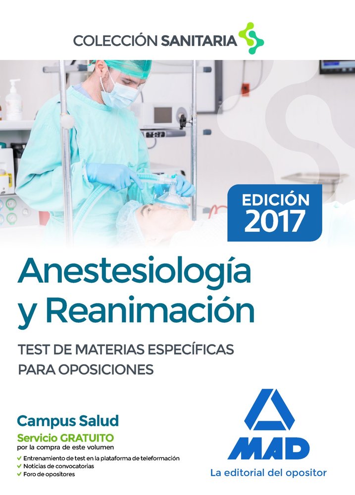 ANESTESIOLOGIA REANIMACION TEST COMENTADOS DE MATERIAS E | ALIAÑO PIÑA, MARIA/JIMENEZ MORENO, ANTON | MAD | 9788414206935 Imagen principal del producto