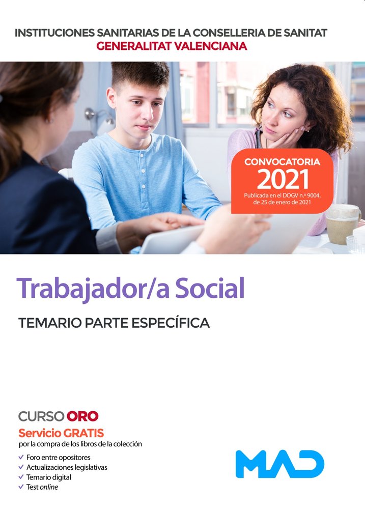 TEMARIO PARTE ESPECIFICA TRABAJADOR,A SOCIAL INSTITUCIONES | AA,VV | MAD | 9788414243473 Imagen principal del producto