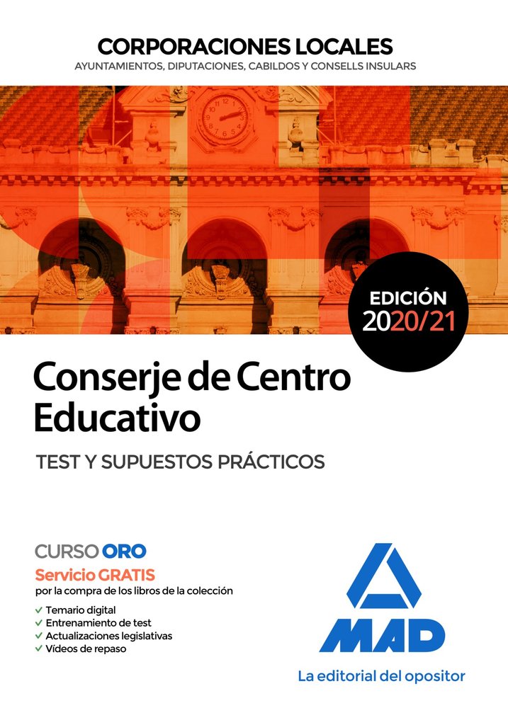 CONSERJE DE CENTRO EDUCATIVO DE CORPORACIONES LOCALES, TEST | 7 EDITORES/SERRANO BARCENA, ANA MARIA/SO | MAD | 9788414245378 Imagen principal del producto