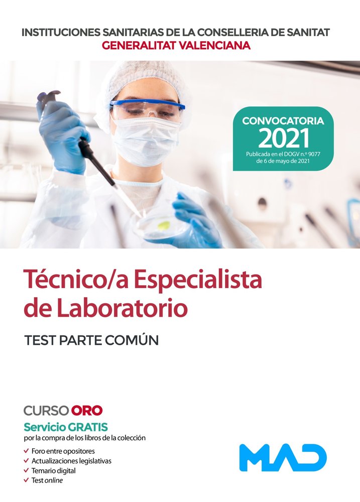 TECNICO/A ESPECIALISTA DE LABORATORIO DE LAS INSTITUCIONES S | 7 EDITORES/GONZALEZ RABANAL, JOSE MANUEL | MAD | 9788414245644 Imagen principal del producto