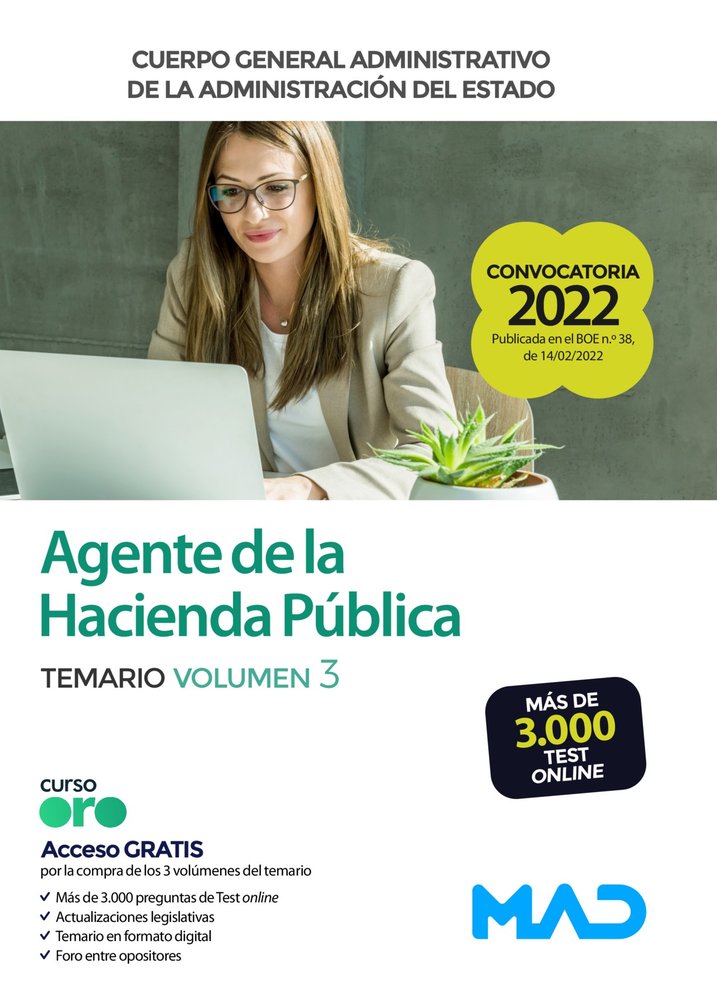 AGENTE HACIENDA PUBLICA CUERPO GENERAL ADMINISTRATIVO | 7 EDITORES/MARTINEZ DEL FRESNO, JOAQUIN/ | MAD | 9788414254691 Imagen principal del producto