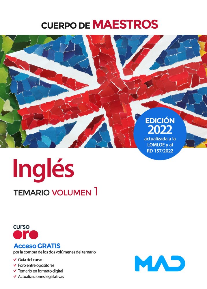 CUERPO MAESTROS INGLES TEMARIO VOLUMEN 1 | GARCIA LUCAS, ISABEL/ANTOLINO MURCIA, RO | MAD | 9788414259559