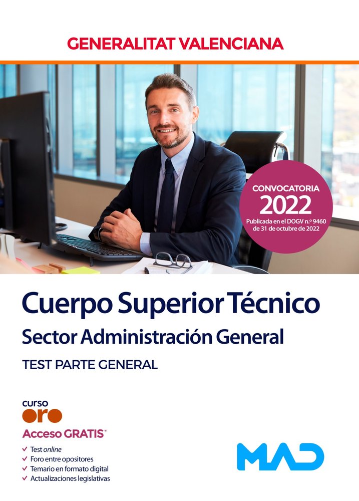 CUERPO SUPERIOR TECNICO TEST GENERALITAT VALENCIA | AA,VV | MAD | 9788414263747 Imagen principal del producto