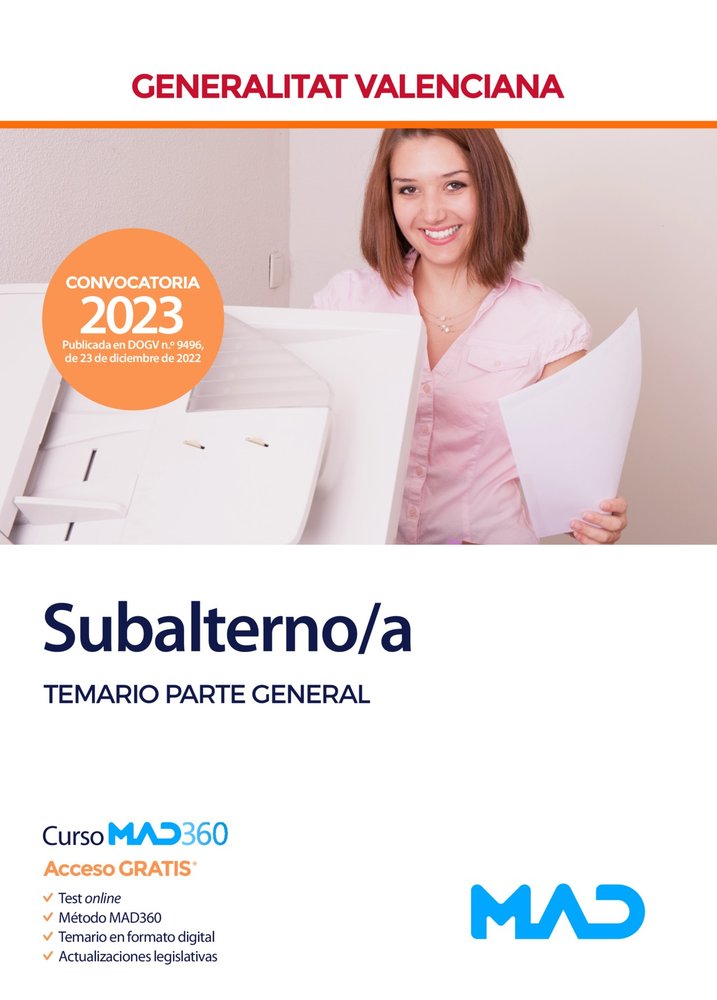 SUBALTERNO/A GENERALITAT VALENCIANA TEMARIO PARTE GENERAL | 7 EDITORES/ROJO ARNAU, JOSE VICENTE/SOUT | MAD | 9788414265154 Imagen principal del producto