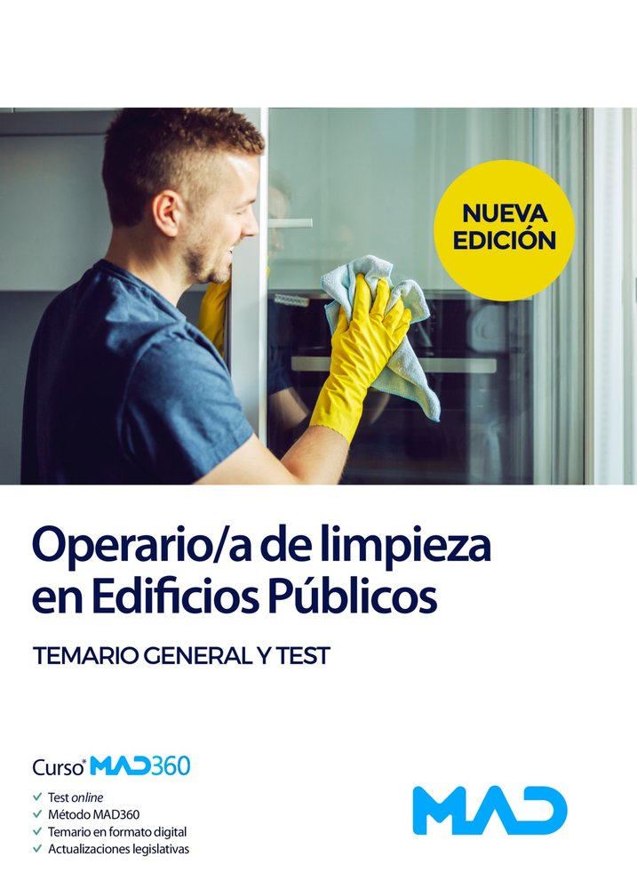 OPERARIO/A DE LIMPIEZA EN EDIFICIOS PUBLICOS, TEMARIO GENERA | 7 EDITORES/DE PABLO RODRIGUEZ, Mª TERESA | MAD | 9788414272510 Imagen principal del producto