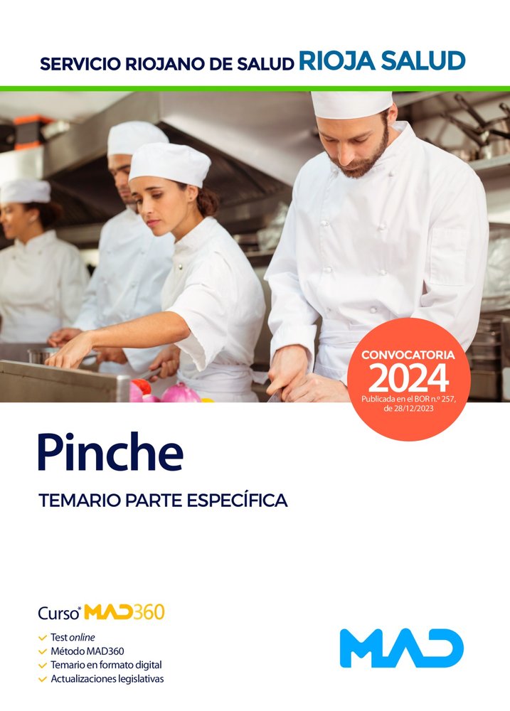 PINCHE TEMARIO PARTE ESPECIFICA SERVICIO RIOJANO SALUD | AA,VV | MAD | 9788414278956 Imagen principal del producto