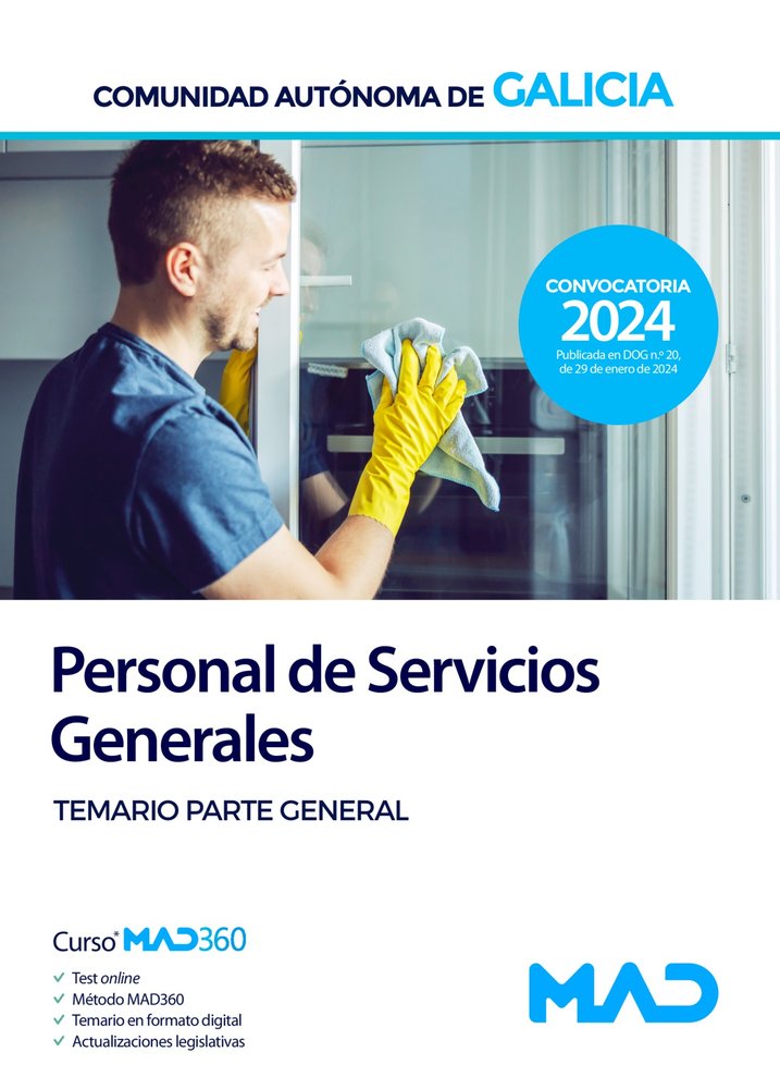 ESCALA PERSONAL SERVICIO GENERALE PSX TEMARIO GENERAL GALIC | AA,VV | MAD | 9788414279380 Imagen principal del producto