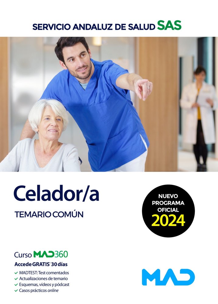 CELADOR/A TEMARIO COMUN SERVICIO ANDALUZ SALUD SAS | AA,VV | MAD | 9788414287163 Imagen principal del producto