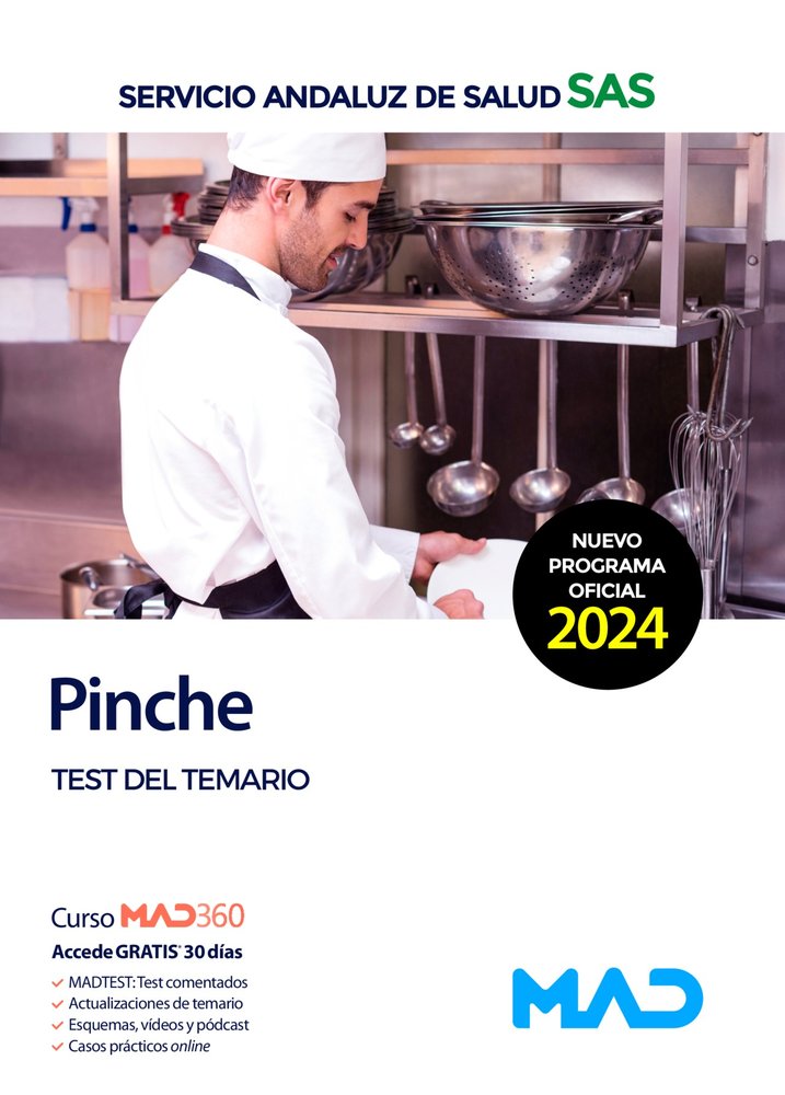 PINCHE TEST DEL TEMARIO SERVICIO ANDALUZ DE SALUD SAS | AA,VV | MAD | 9788414287323 Imagen principal del producto