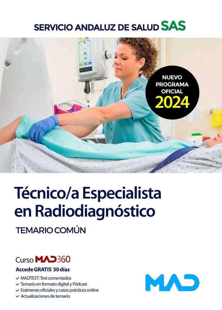 TECNICO/A ESPECIALISTA RADIODIAGNOSTICO TEMARIO COMUN SERVI | AA,VV | MAD | 9788414287507 Imagen principal del producto