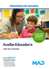 AUXILIAR EDUCADOR/A TEST DEL TEMARIO PRINCIPADO DE ASTURIAS | AA,VV | MAD | 9788414291849