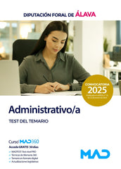 ADMINISTRATIVO/A TEST TEMARIO DIPUTACION FORAL ALAVA | AA,VV | MAD | 9788414293188