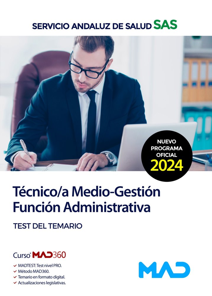 TECNICO/A MEDIO GESTION FUNCION ADMINISTRATIVA SAS TEST | AA,VV | MAD | 9788414293300