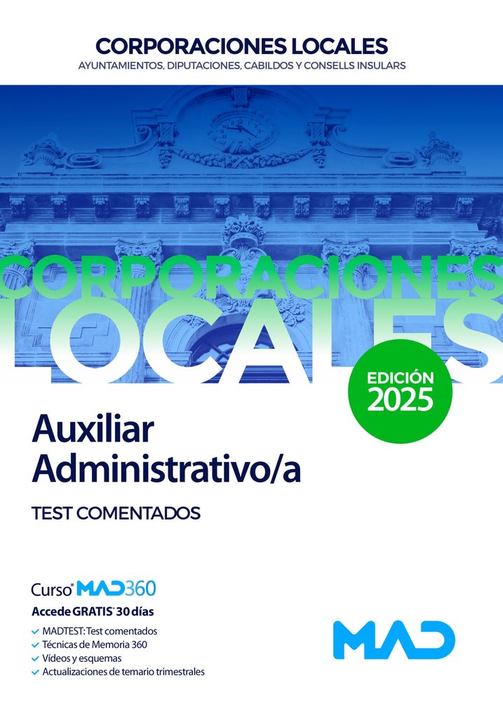 AUXILIAR ADMINISTRATIVO/A AYUNTAMIENTO DIPUTACION Y D | USERO LOPEZ, JUAN CARLOS/CARRILLO PARDO, | MAD | 9788414294222 Imagen principal del producto