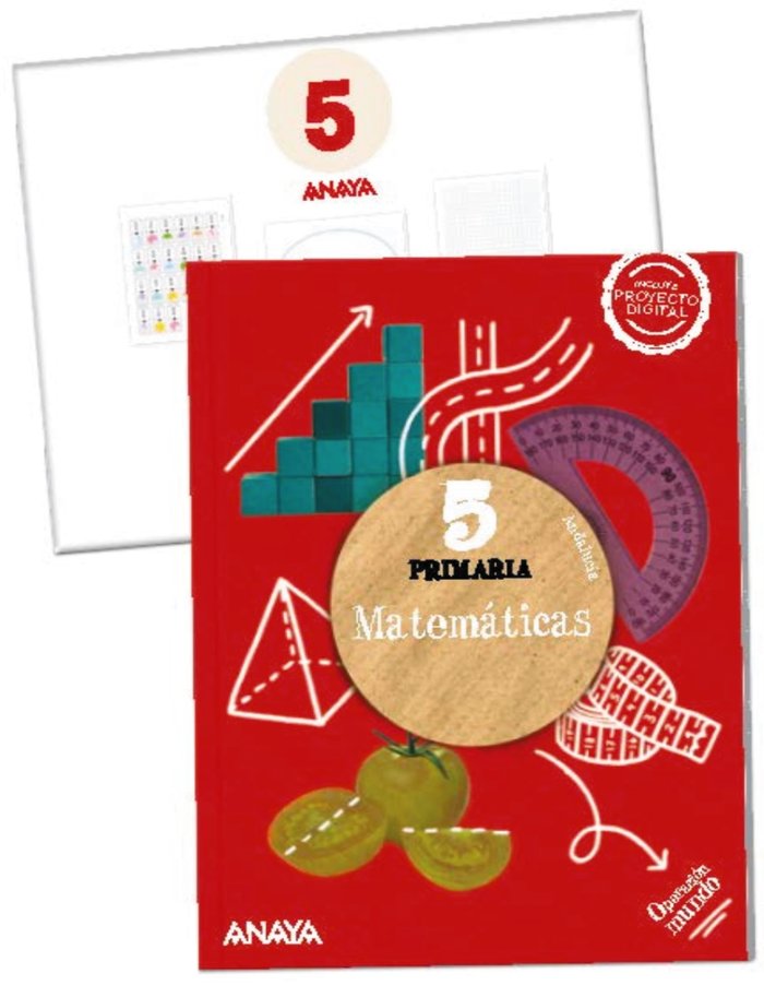 Matemáticas 5. (Incluye material manipulativo) | Varios autores | 9788414302460 (Anaya Texto) Imagen principal del producto