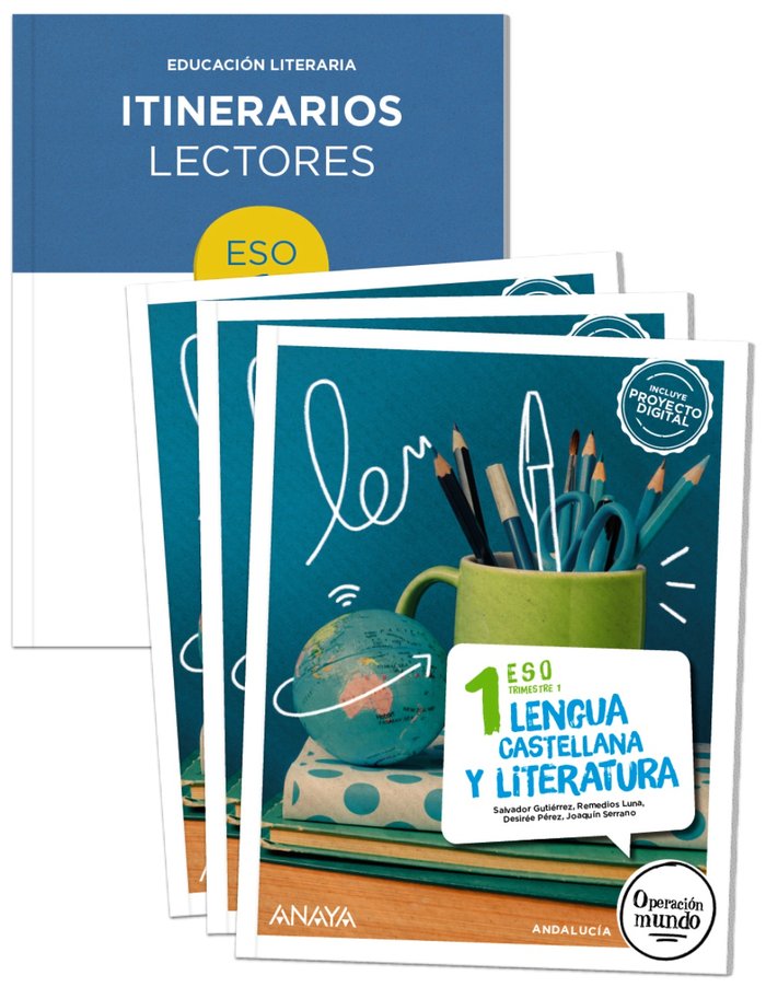 Lengua y Literatura 1. (Trimestres + Itinerarios lectores) | Varios autores | 9788414304822 (ANAYA TEXTO)