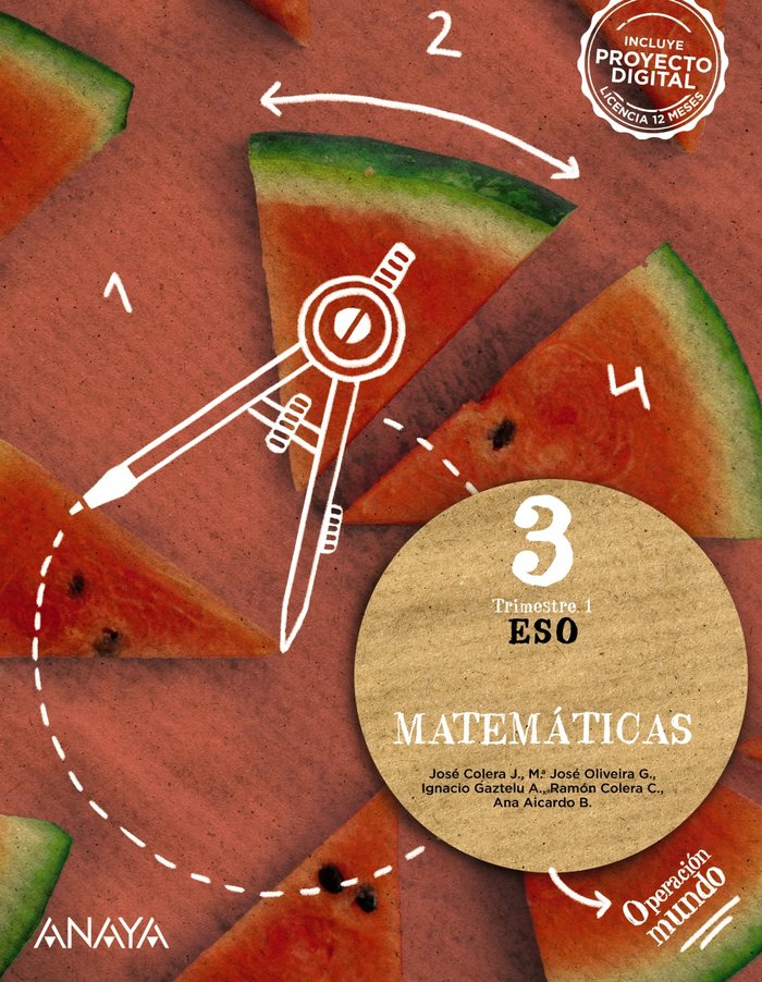 Matemáticas 3. | Varios autores | 9788414305324 (ANAYA TEXTO) Imagen principal del producto