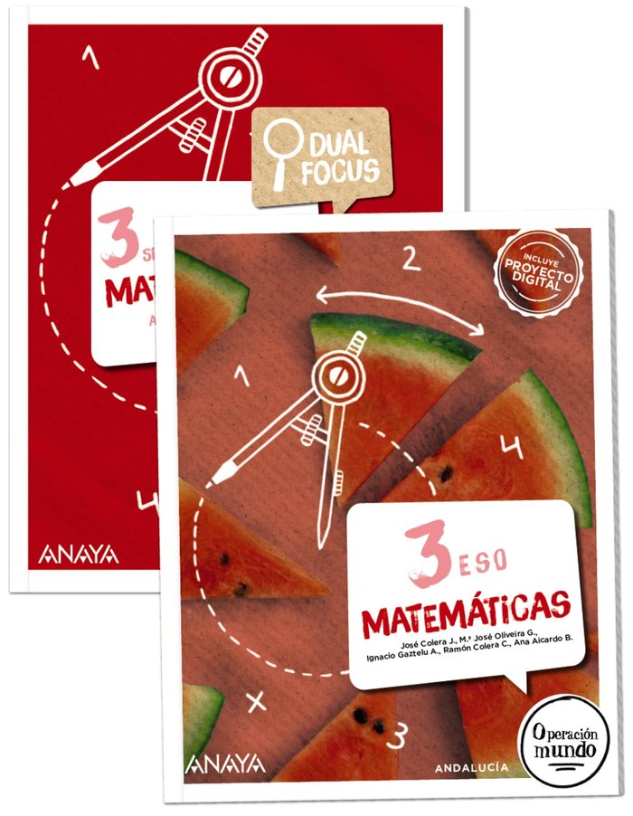 Matemáticas 3. + Dual Focus | Varios autores | 9788414305508 (ANAYA TEXTO) Imagen principal del producto
