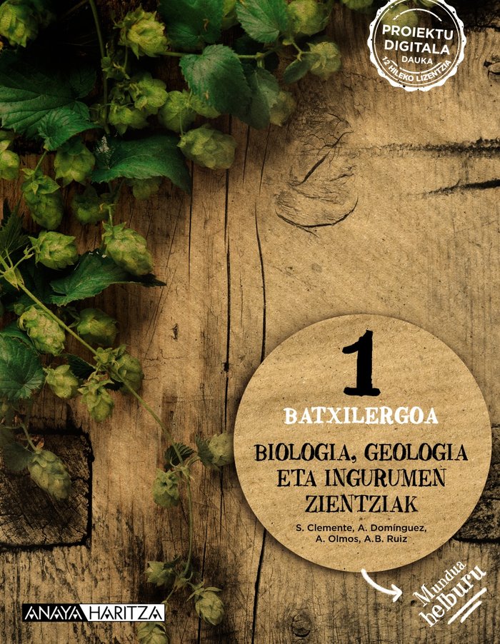 ✅ BIOLOGIA GEOLOGIA ETA INGURUMEN ZIENTZIAK 1ºNB MUNDUA 22 I CLEMENTE ROCA, SILVIA/DOMINGUEZ CULEBRAS I ANAYA TEXTO I 9788414311363 Imagen principal del producto