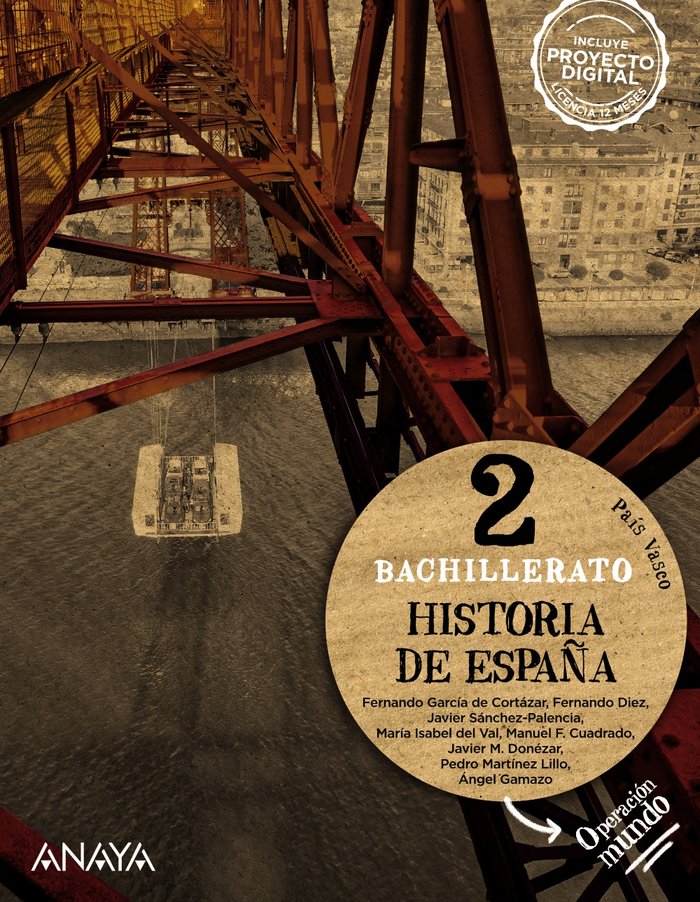 ✅ HISTORIA DE ESPAÑA 2ºBACH EUSKADI 23 I AA,VV I ANAYA TEXTO I 9788414312667 Imagen principal del producto