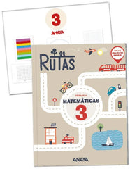 Matemáticas 3. RUTAS. (Incluye material manipulativo) | Varios autores | 9788414314623 (Anaya Texto)