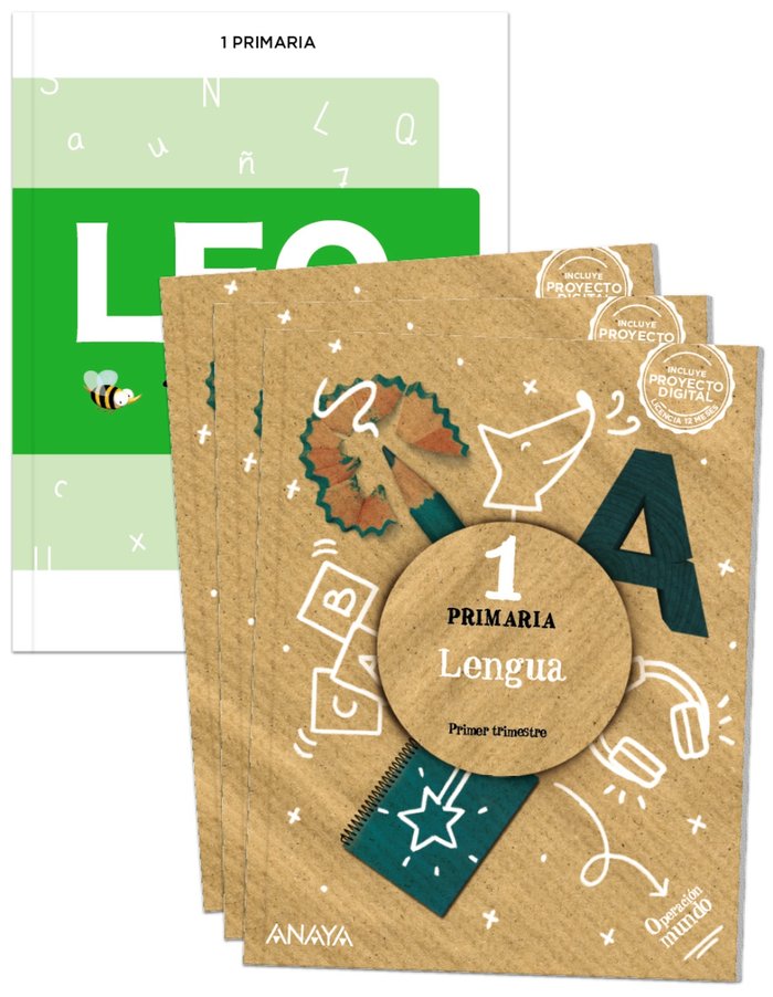 LENGUA 1oEP GALICIA + LEO BIEN OPERAC,MUNDO | CLAR BOLUDA, Ma DEL CARMEN/FUENTES ZARAG | 9788414317266 (Anaya Texto)