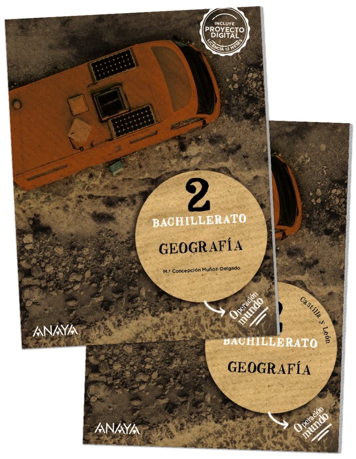 ✅ GEOGRAFIA 2ºBACH LEON + ADENDA OPERAC,MUNDO 23 I AA,VV I ANAYA TEXTO I 9788414317976