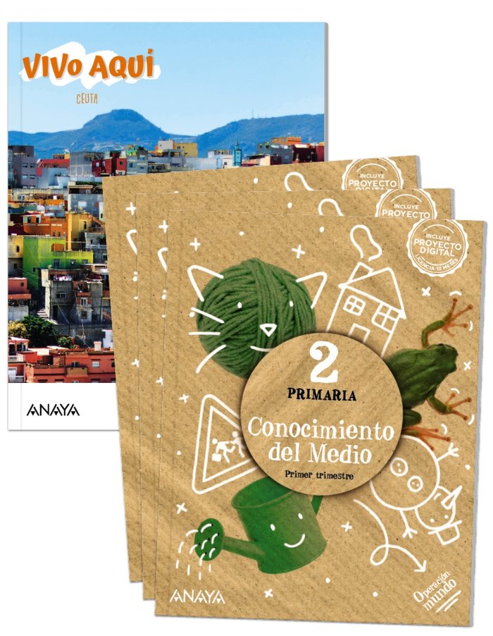 CONOCIMIENTO MEDIO 2º de Primaria CEUTA OPERAC,MUNDO 22 | BUSTOS JIMENEZ, ANTONIO/CASCANTE MIGUELE | 9788414318416 (Anaya Texto)